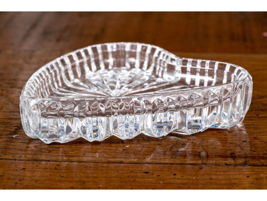 Simon Pearce Crystal Footed Bowl With Waterford Crystal Ring Dish