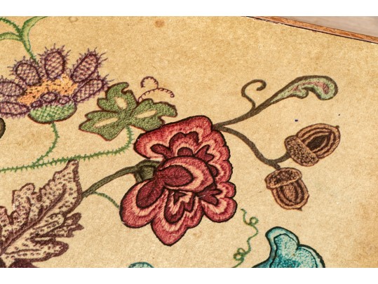 Antique Hand Painted Folding Games Table