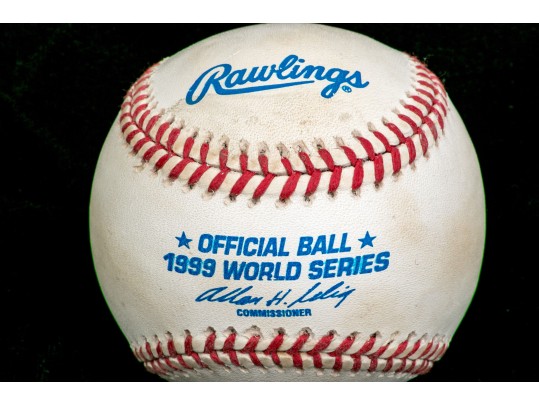 Autographed Roger Clemens, World Series, 1999 Rawling Baseball 