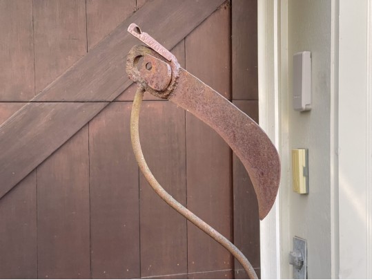 Bill Heise (American, 1942 - 2011) Vintage Found Metal Flamingo Sculpture