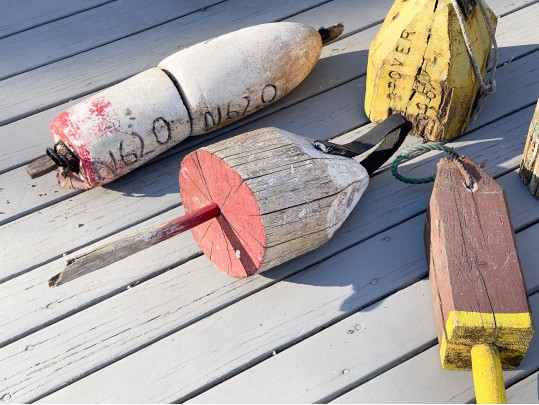 Fantastic Vintage Collection Of Paint Finished Nautical Buoys