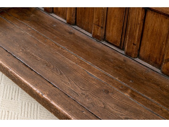 Vintage Spanish Style Bench With Seat Cushion