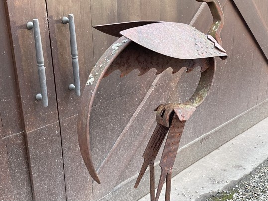 Bill Heise (American, 1942 - 2011) Found Metal Bird Sculpture