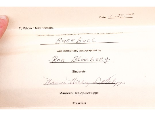 Grouping Of 4 MLB Autographed Baseballs, By Multiple Players