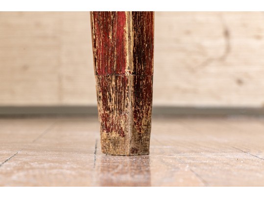 Vintage Oak Single Drawer Console Table