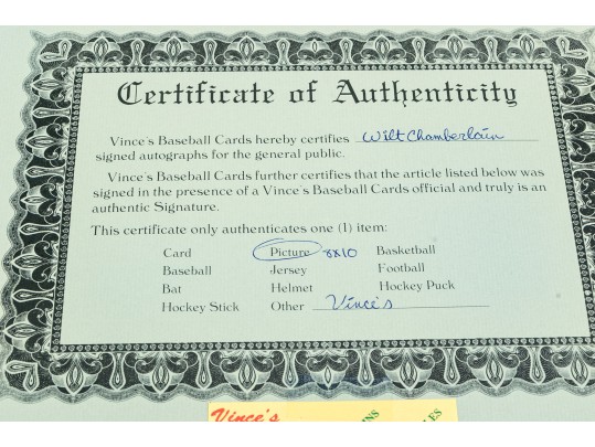 Collection Of 5 Autographed Basketball Photographs 