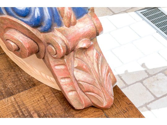 Antique Mixed Media Figurehead 