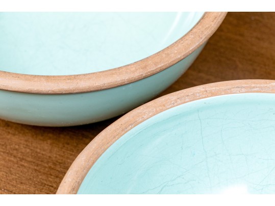 Chic Set Of 10 Glazed Ceramic Bowls