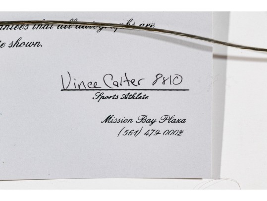 Autographed Vince Carter, Toronto Raptors Memorabilia