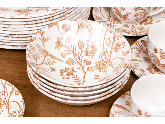 English Laura Ashley “Oriental Garden” Ironstone Dining Service