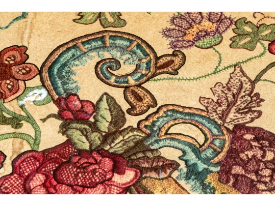 Antique Hand Painted Folding Games Table