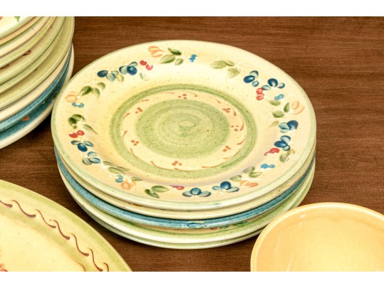 French 25 Piece Terre Provence Ceramic Service