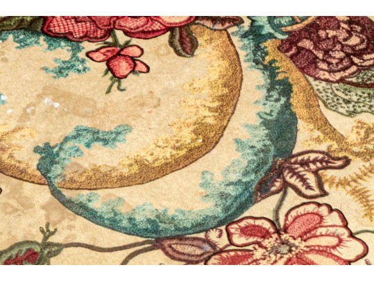 Antique Hand Painted Folding Games Table