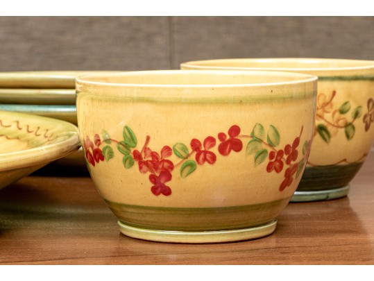 French 25 Piece Terre Provence Ceramic Service