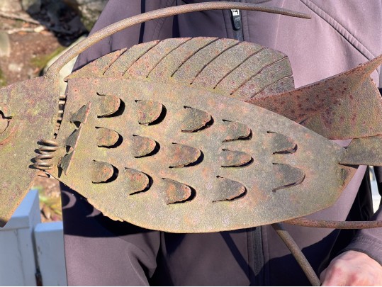 Bill Heise (American, 1942 - 2011) Found Metal Nautical Fish Sculpture