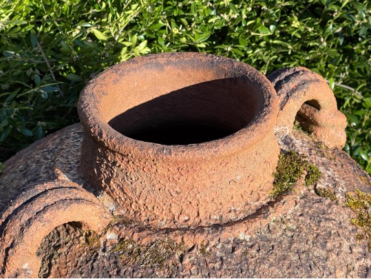 Terracotta And Iron Planters