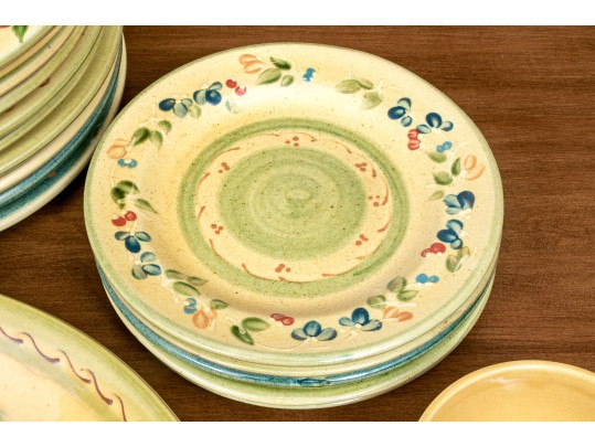 French 25 Piece Terre Provence Ceramic Service