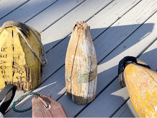 Fantastic Vintage Collection Of Paint Finished Nautical Buoys