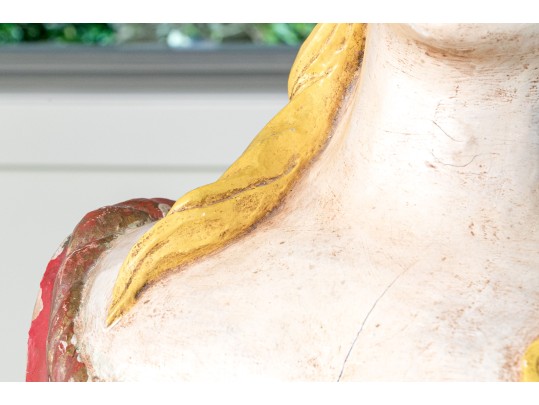 Antique Mixed Media Figurehead 