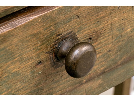 Vintage Slant Top Tall Writing Desk, For Restoration