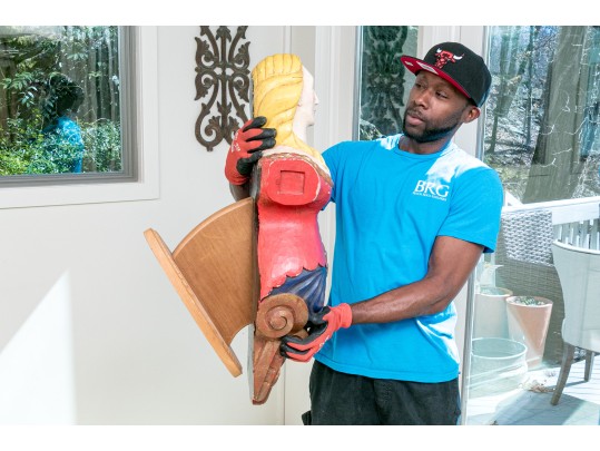 Antique Mixed Media Figurehead 