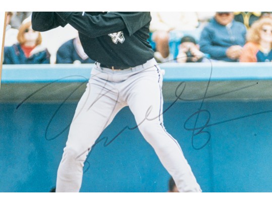 Autographed Michael Jordan Baseball Photograph