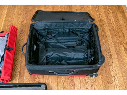 Set Of 5 Swiss, Victorionox Canvas Luggage Pieces