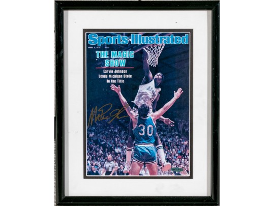 Autographed Magic Johnson Sports Illustrated Cover