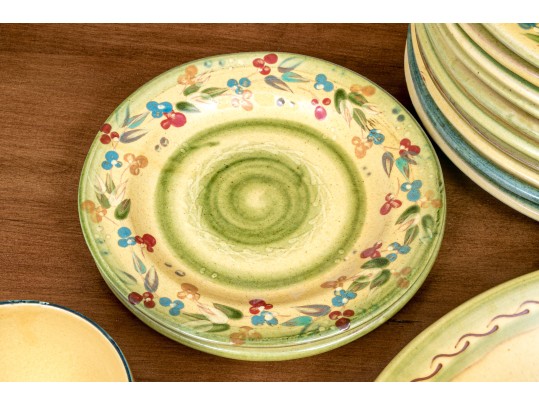 French 25 Piece Terre Provence Ceramic Service