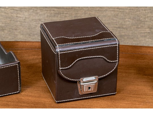 Distinguished 5 Piece Bombay Leather Desk Set