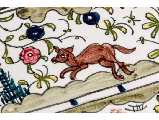 Hand Painted Nazari-Portugal For Williams Sonoma Ceramic Serving Dish