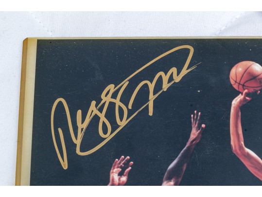 Autographed Reggie Miller Photograph