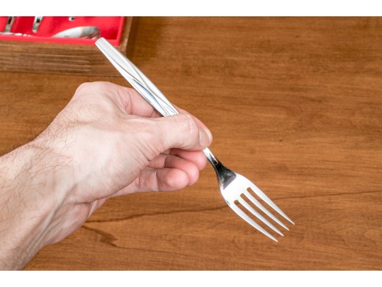 Wm. Rogers MFG. Co. Solid Stainless Steel Flatware Service, With Case