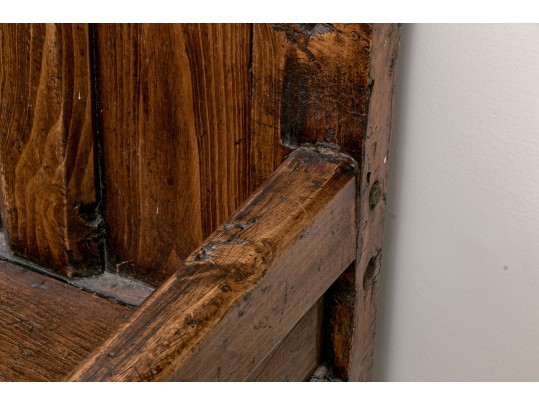 Vintage Spanish Style Bench With Seat Cushion