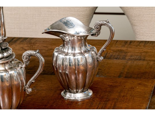 Vintage Three Piece Mexican Sterling Silver Tea Set, 60.72 OZT