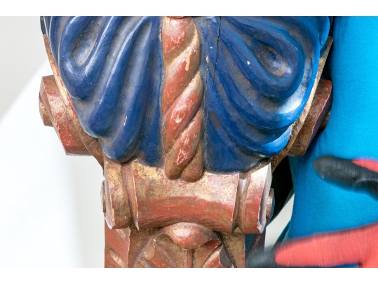 Antique Mixed Media Figurehead 