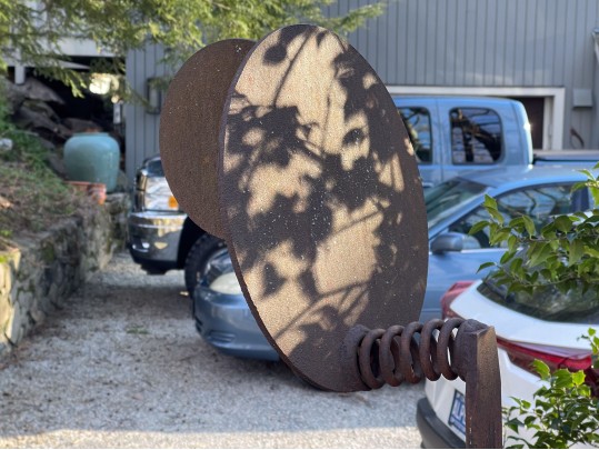 Artisanal Wrought Iron Garden Sculpture