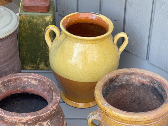 Funky Collection Of 6 Ceramic Vases And Jardinieres