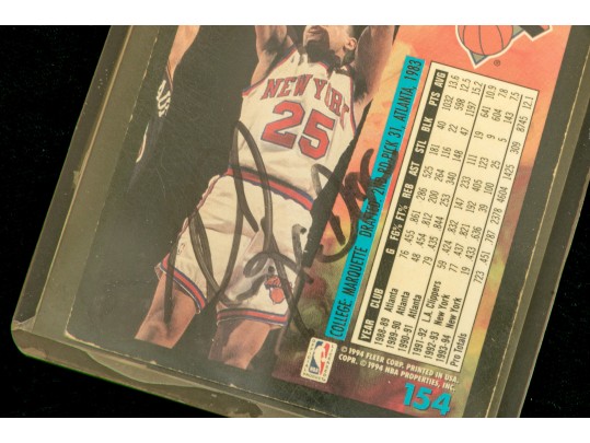 Collection Of Autographed Basketball & Baseball Cards