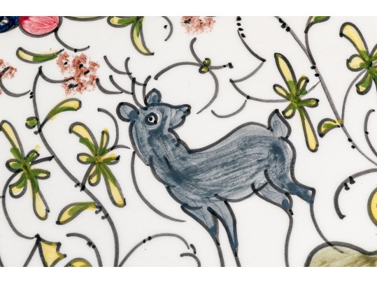 Hand Painted Nazari-Portugal For Williams Sonoma Ceramic Serving Dish