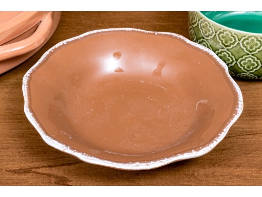 Eclectic, Assorted Collection Of Ceramic Serving And Dining Pieces