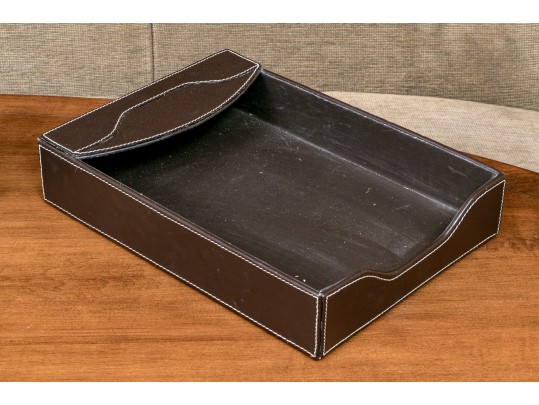 Distinguished 5 Piece Bombay Leather Desk Set