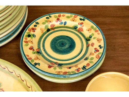 French 25 Piece Terre Provence Ceramic Service