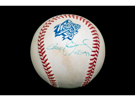 Autographed Roger Clemens, World Series, 1999 Rawling Baseball 