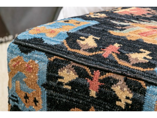 Pair Of Quailty, KILIM Upholstered Ottomans