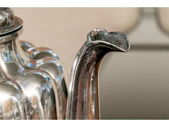 Vintage Three Piece Mexican Sterling Silver Tea Set, 60.72 OZT