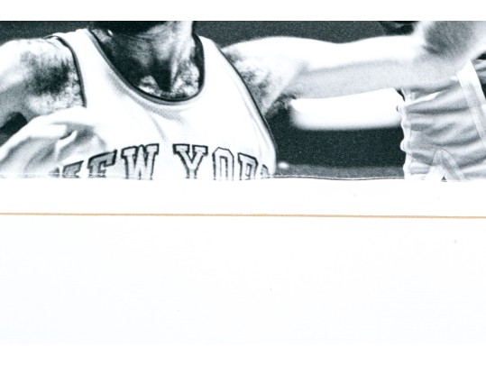 Autographed Kareem Abdul Jabar Photo With Stamp On Verso