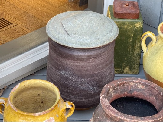 Funky Collection Of 6 Ceramic Vases And Jardinieres