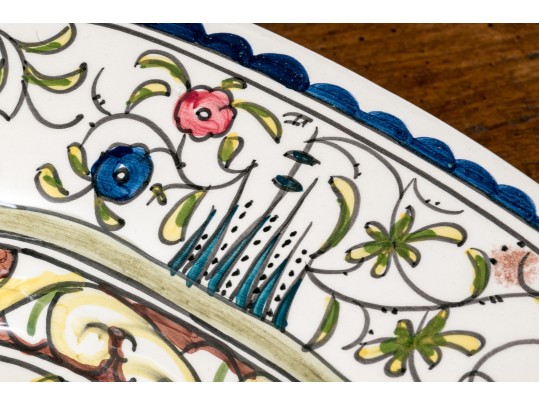 Hand Painted Nazari-Portugal For Williams Sonoma Ceramic Serving Dish
