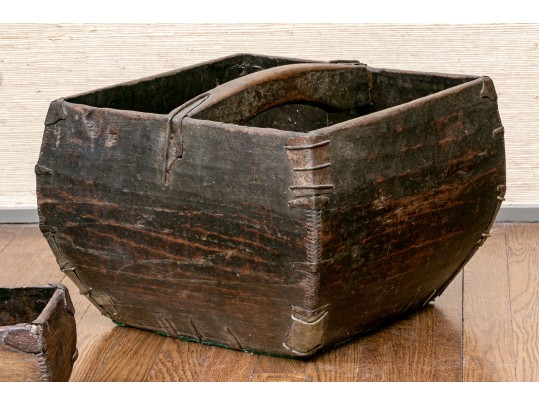 Vintage Collection Of 5 Chinese Rice Buckets And Bowls